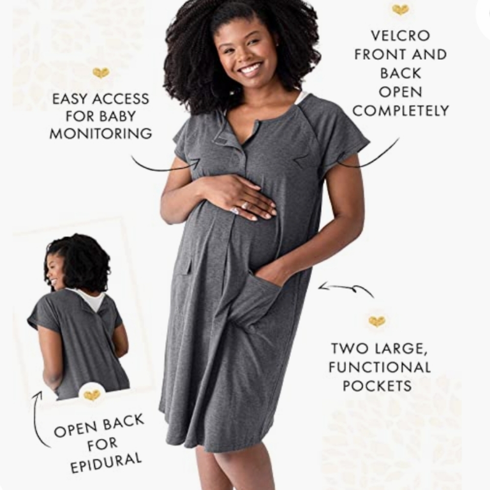 Kindred Bravely Gray Maternity Robe